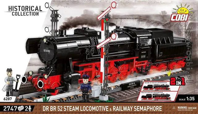 COBI DR BR 52 Steam Locomotive & Railway Semaphore