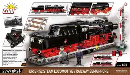 COBI DR BR 52 Steam Locomotive & Railway Semaphore