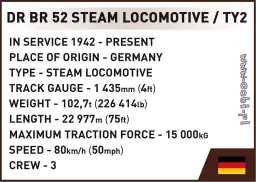 COBI DR BR 52 Steam Locomotive & Railway Semaphore