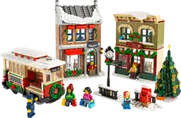 Lego Weihnachtlich geschmückte Hauptstraße