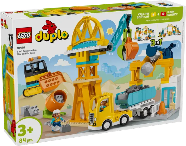 Lego® Baustelle mit Baufahrzeugen – 3-in-1-Set