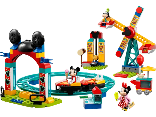 Lego® Micky, Minnie und Goofy auf dem Jahrmarkt