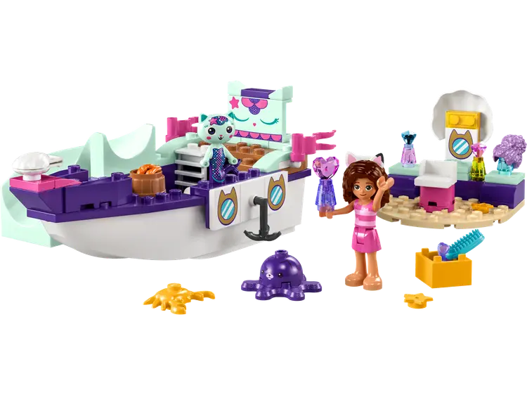 Lego Gabbys und Meerkätzchens Schiff und Spa