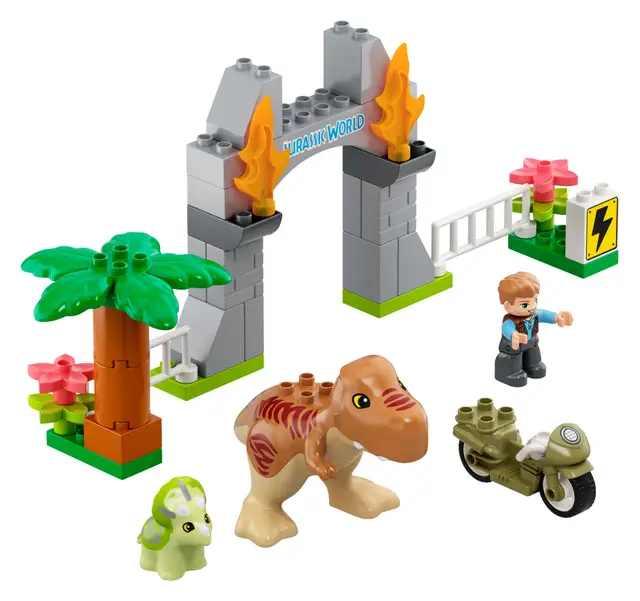 Lego® Ausbruch des T.Rex und Triceratops