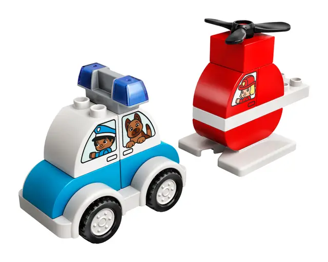 Lego® Mein erster Feuerwehrhubschrauber und mein erstes Polizeiauto