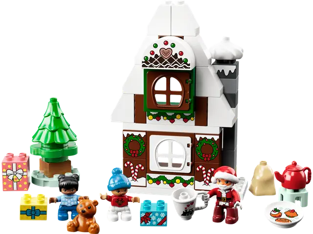 Lego® Lebkuchenhaus mit Weihnachtsmann