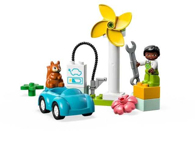 Lego® Windrad und Elektroauto