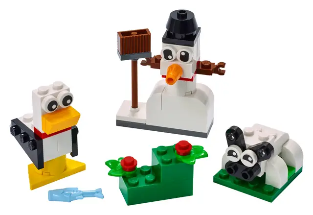 Lego® Kreativ-Bauset mit weißen Steinen