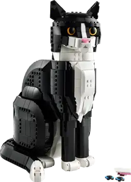 Lego Schwarz-weiße Katze