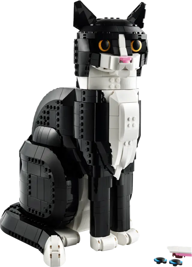 Lego® Schwarz-weiße Katze