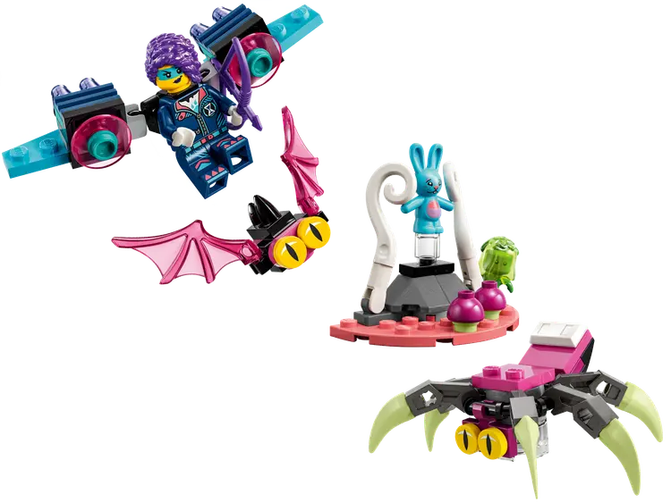 Lego Z-Blobs und Bunchus Flucht vor der Spinne