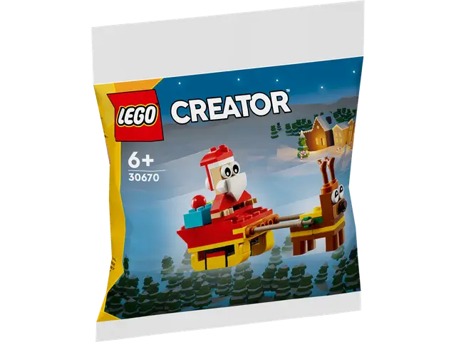 Lego® Weihnachtsmann auf Schlittenfahrt