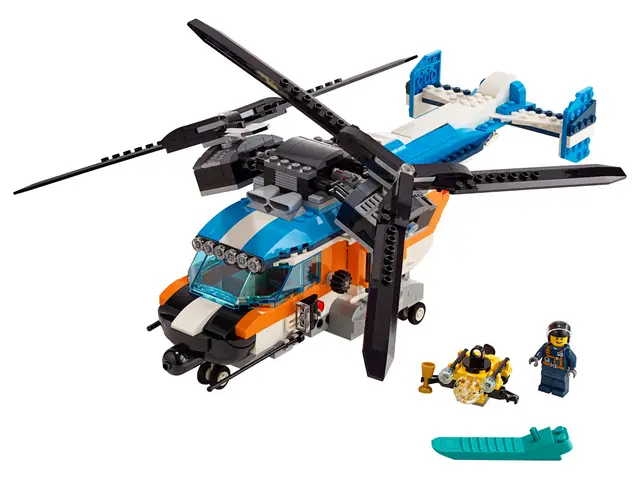 Lego® Doppelrotor-Hubschrauber