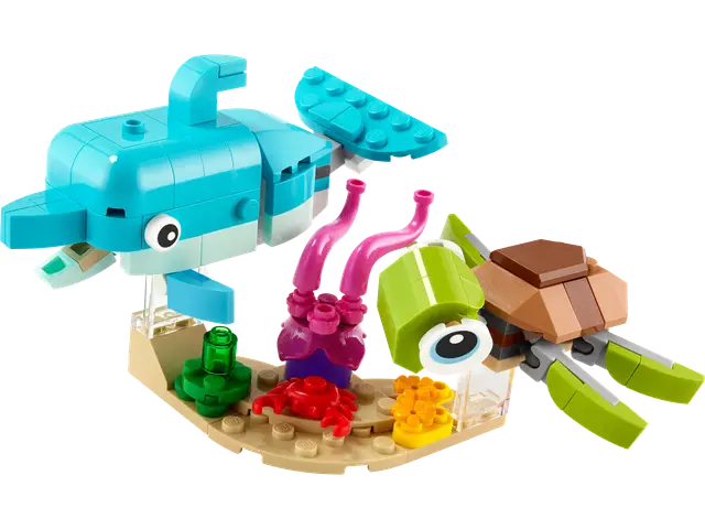 Lego® Delfin und Schildkröte