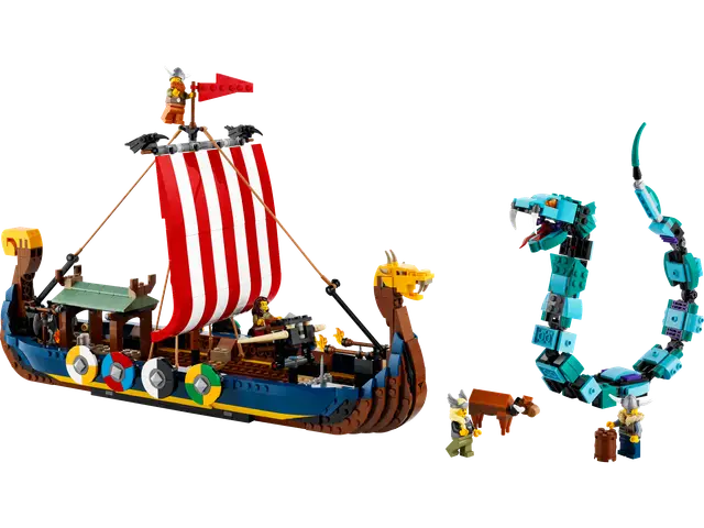 Lego® Wikingerschiff mit Midgardschlange