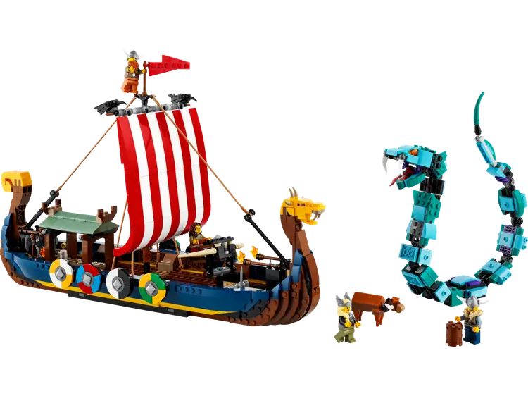 Lego Wikingerschiff mit Midgardschlange