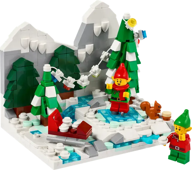 Lego® Weihnachtselfen-Szene