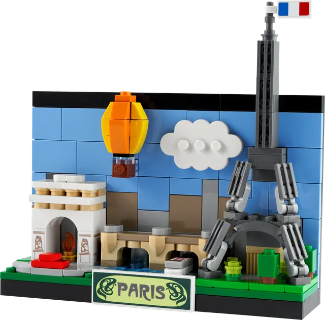 Lego Postkarte aus Paris