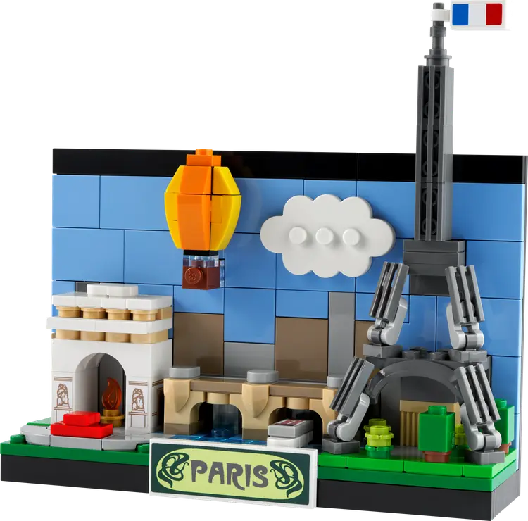 Lego Postkarte aus Paris