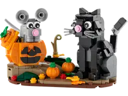 Lego Katz und Maus an Halloween