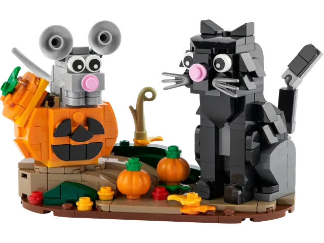 Lego® Katz und Maus an Halloween