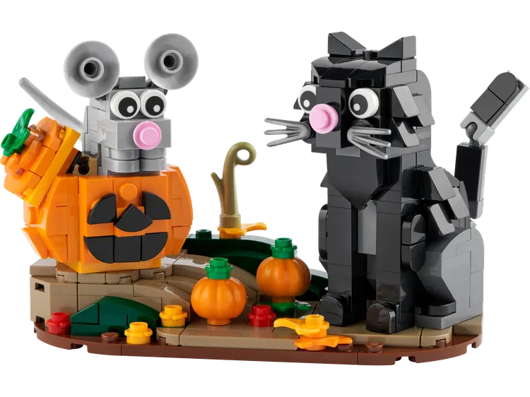 Lego Katz und Maus an Halloween