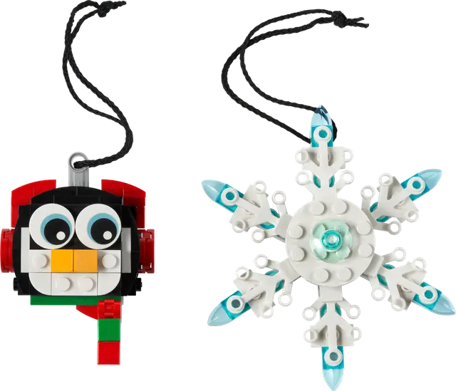 Lego® Pinguin mit Schneeflocke