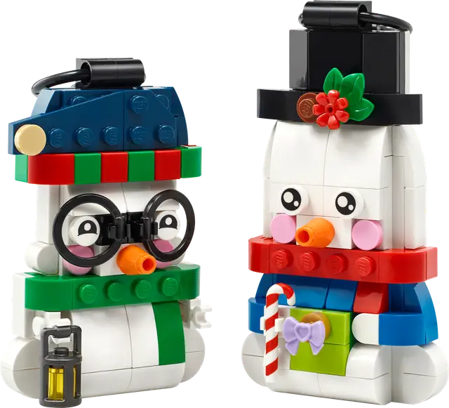 Lego® Deko-Schneemänner