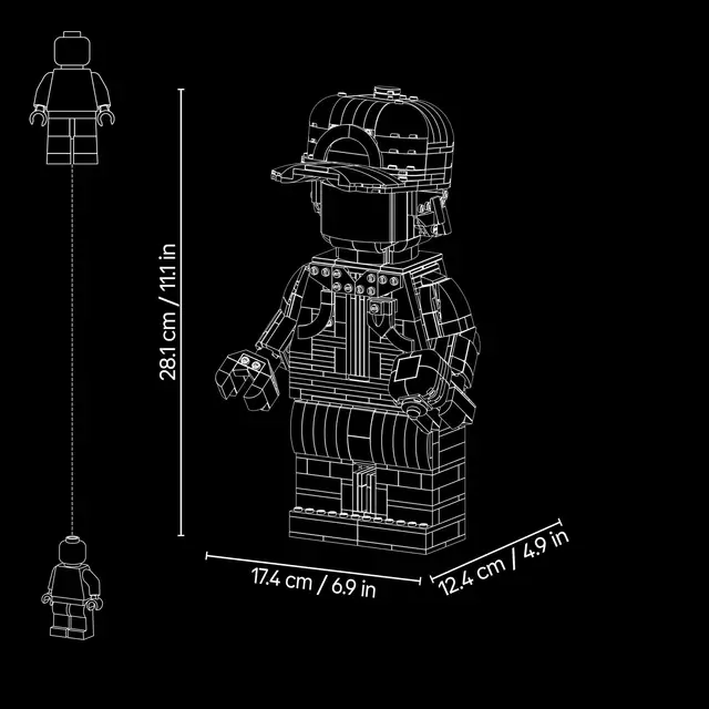 Lego® Rot als Große Minifigur