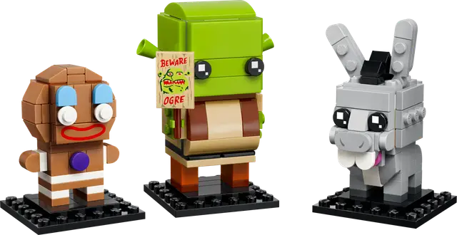 Lego® Die Figuren Shrek, Donkey und Gingy