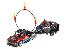 Lego Stunt-Show mit Truck und Motorrad