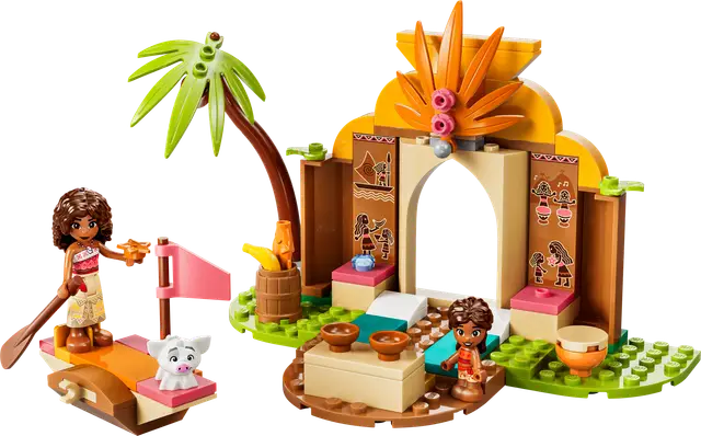 Lego® Vaianas Hütte und Boot