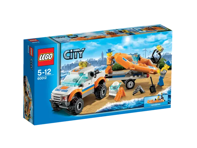 Lego® Küstenwachenfahrzeug mit Schlauchboot