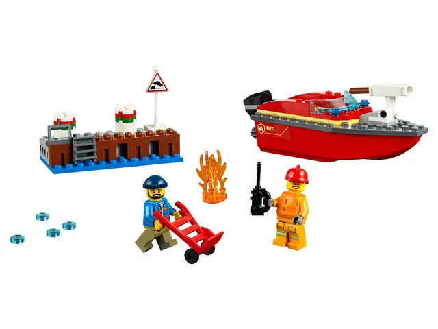 Lego® Feuerwehr am Hafen