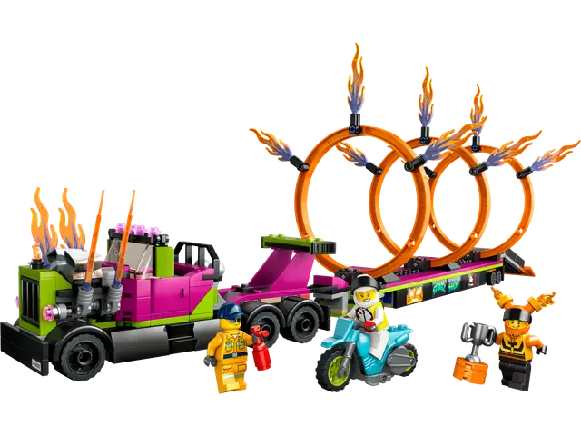 Lego® Stunttruck mit Feuerreifen-Challenge