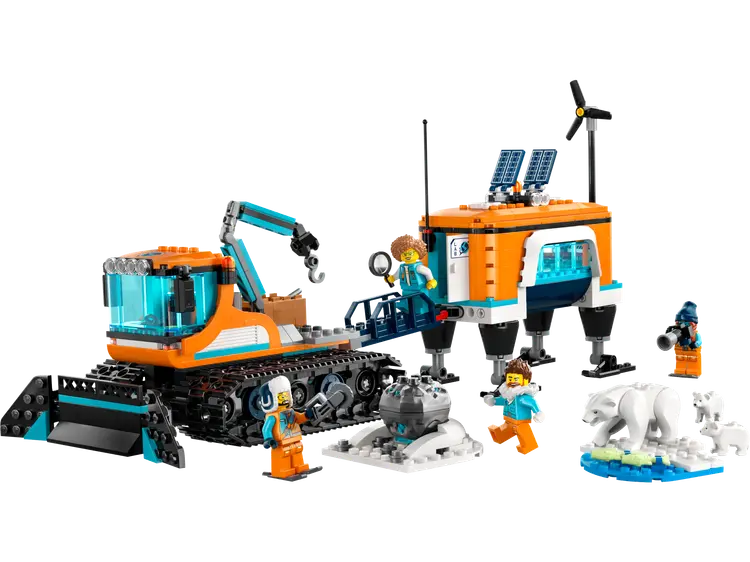 Lego Arktis-Schneepflug mit mobilem Labor