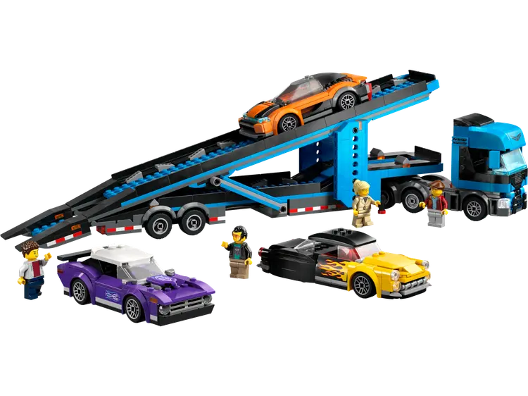 Lego Autotransporter mit Sportwagen