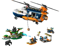 Lego Dschungelforscher-Hubschrauber