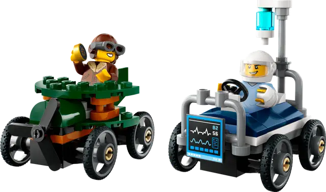 Lego® Flugzeug vs. Krankenhausbett