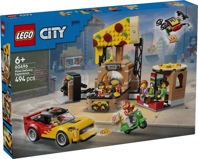 Lego® Pizza-Liefererlebnis mit Fahrzeugen