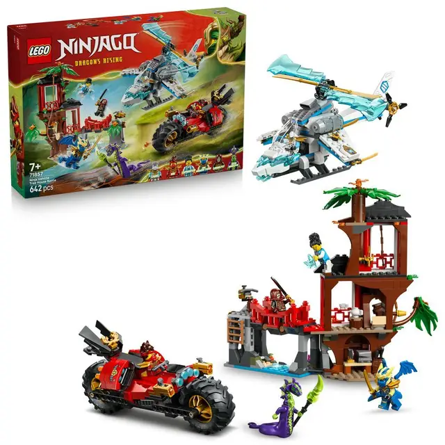 Lego® Showdown am Baumhaus mit dem Ninja-Bike