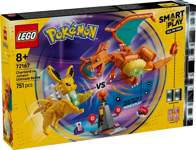 Lego® SMART Play™: Ultimativer Showdown zwischen Glurak und Blitza