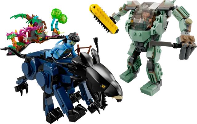 Lego Neytiri und Thanator vs. Quaritch im MPA