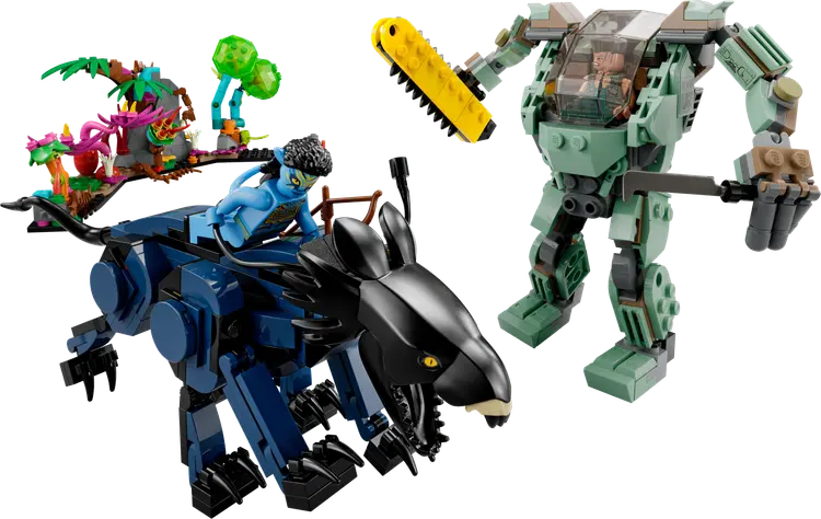 Lego Neytiri und Thanator vs. Quaritch im MPA