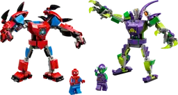 Lego Spider-Mans und Green Goblins Mech-Duell