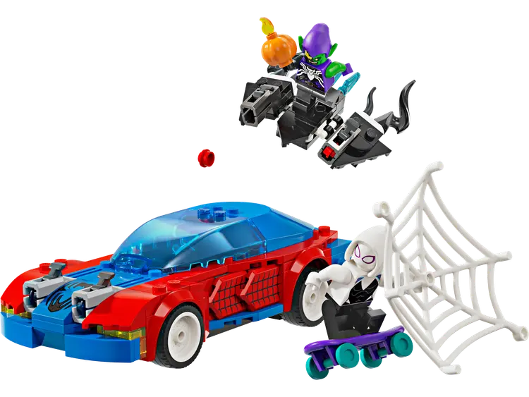 Lego Spider-Mans Rennauto & Venom Green Goblin