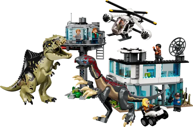 Lego® Giganotosaurus & Therizinosaurus Angriff