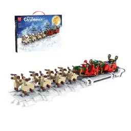 MouldKing Christmas Series Santa Claus Electric Sleigh