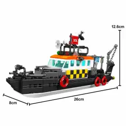 MouldKing British Multi-functional Rescue Boat