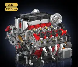 MouldKing Supercar V8 Engine